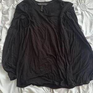 BCBGMaxAzria Black Long Sleeve Top